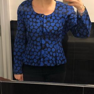 VINTAGE Christian Dior Black/Blue Blazer Size 8